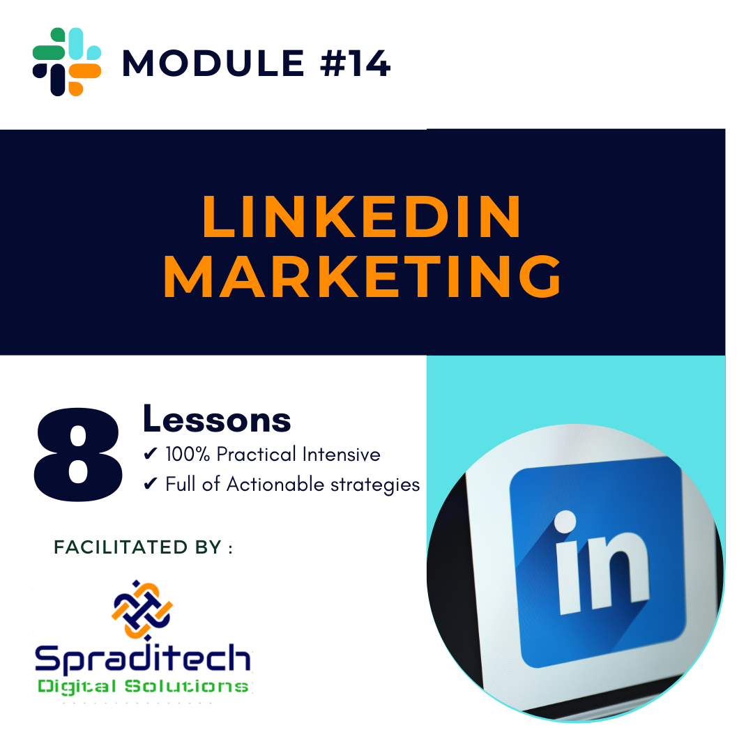 What You Will Learn about Linkedin Marketing in Spraditech Digital Marketing Training in Lagos